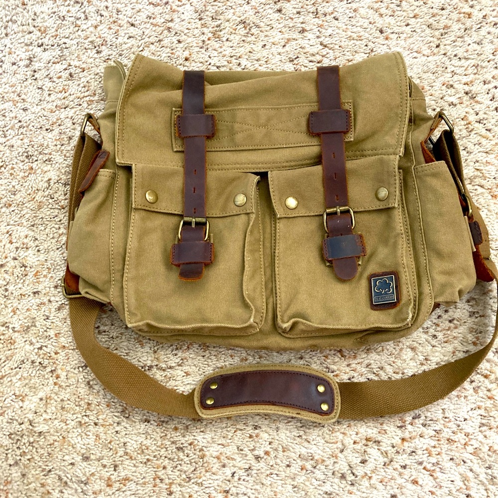 Canvas military bag